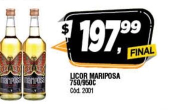 Supermercados Yaguar Licor Mariposa 750/950c oferta