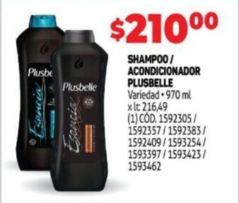 Makro PLUSBELLE shampoo / acondicionador oferta