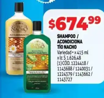 Makro TIO NACHO shampoo / acondiciona oferta