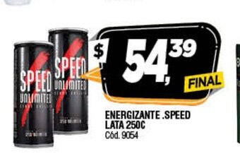Supermercados Yaguar Energizante Speed Lata 250c oferta