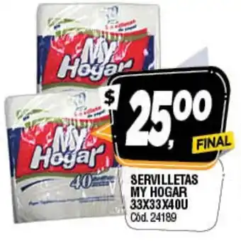 Supermercados Yaguar My Hogar Servilletas oferta
