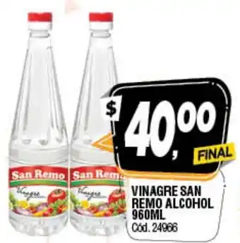 Supermercados Yaguar San Remo Vinagre Alcohol 960ml oferta