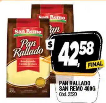 Supermercados Yaguar San Remo Pan Rallado oferta
