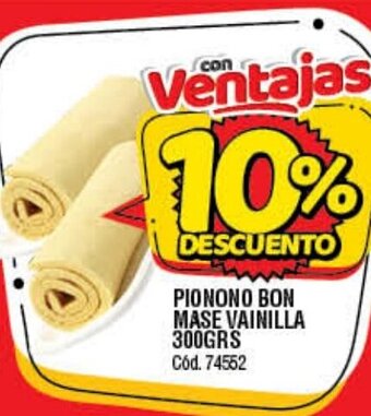 Supermercados Yaguar Pionono Bon Mase Vainilla 300grs oferta