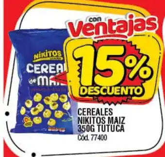 Supermercados Yaguar Cereales Nikitos Maiz 350g Tutaca oferta
