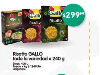 Supermercados Buenos Días Gallo risotto Toda La Variedad oferta