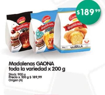 Supermercados Buenos Días Gaona Madalenas Toda La Variedad oferta