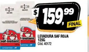 Supermercados Yaguar Levadura Saf Roja 125g oferta