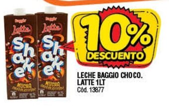 Supermercados Yaguar Leche Baggio Choco Latte 1lt oferta