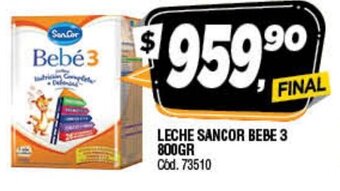 Supermercados Yaguar Leche Sancor Bebe 3 800gr oferta
