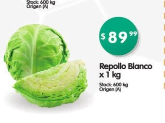 Supermercados Buenos Días Repollo Blanco oferta