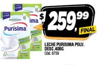 Supermercados Yaguar Leche Purisima Polv Desc 400g oferta