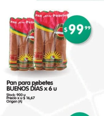 Supermercados Buenos Días Buenos Dias Pan Para Pebetes oferta