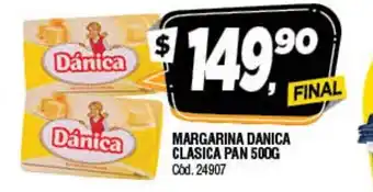 Supermercados Yaguar Danica Margarina Clasica Pan 500g oferta
