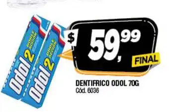 Supermercados Yaguar Dentrifico ODOL 70g oferta