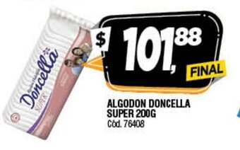 Supermercados Yaguar Doncella Algodon Super 200g oferta