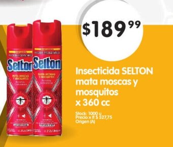 Supermercados Buenos Días Selton Insecticida Mata Moscas y Mosquitos oferta