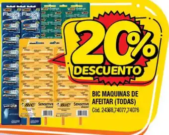 Supermercados Yaguar BIC Maquinas de Afeitar oferta