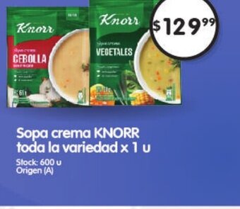 Supermercados Buenos Días Knorr Sopa Crema Toda La Variedad oferta
