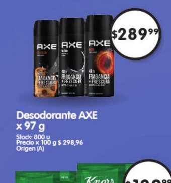 Supermercados Buenos Días Axe Desodorante oferta