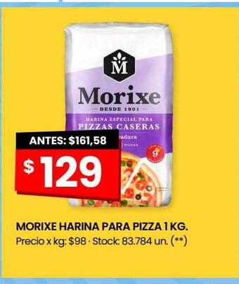 Changomas Morixe harina para pizza oferta