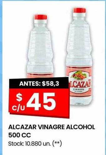 Changomas Alcazar vinagre alcohol oferta