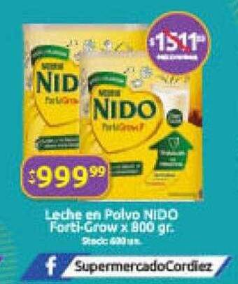Cordiez Leche en polvo nido forti-grow oferta