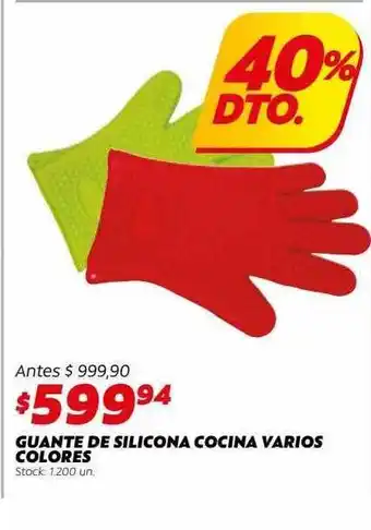 Ferniplast Guante de silicona cocina varios colores 40% dto. oferta