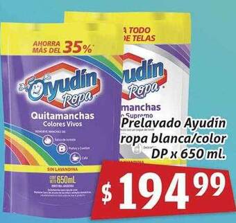 Gomez Pardo Prelavado ayudín ropa blanca color oferta