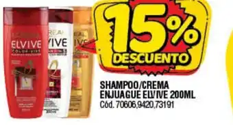 Supermercados Yaguar Shampoo/Crema Enjuague 200ml oferta