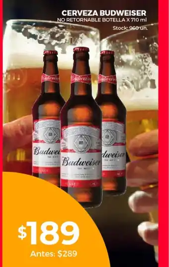 Supermercados Tadicor Budweiser Cerveza oferta