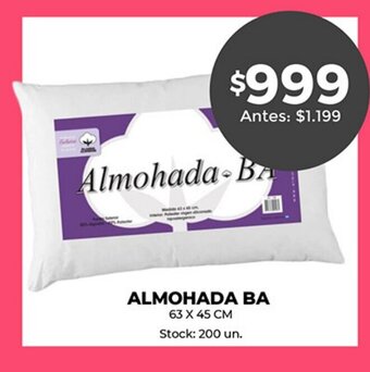 Supermercados Tadicor Almohada Ba oferta