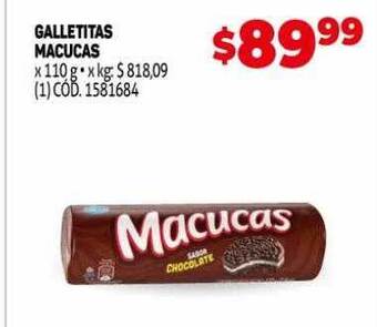 Makro Galletitas macucas oferta