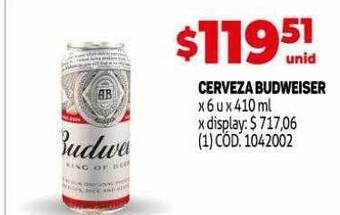 Makro Cerveza budweiser oferta