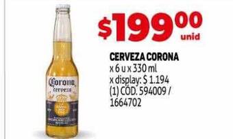 Makro Cerveza corona oferta
