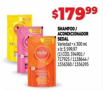 Makro Shampoo acondicionador sedal oferta