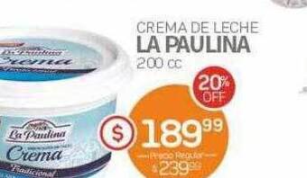 Alvear Crema de leche la paulina oferta