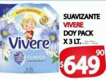 Supermercados Caracol Suavizante vivere doy pack oferta