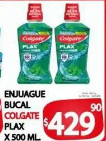 Supermercados Caracol Enjuague bucal colgate plax oferta