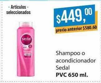 Supermercados Damesco Shampoo o acondicionador sedal oferta