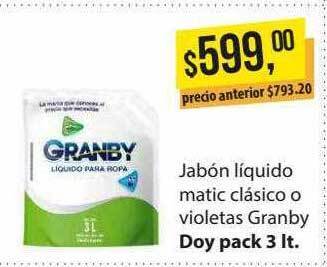 Supermercados Damesco Jabón líquido matic clásico o violetas granby oferta