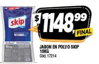 Supermercados Yaguar Skip Jabon En Polvo 10kg oferta