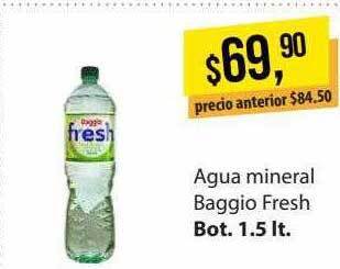 Supermercados Damesco Agua mineral baggio fresh oferta
