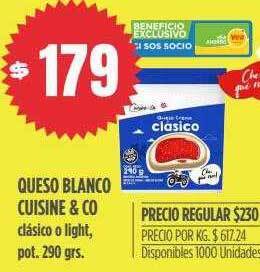 Supermercados Vea Queso blanco cuisine & co oferta