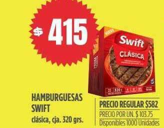 Supermercados Vea Hamburguesas swift oferta