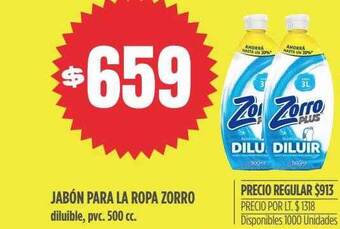 Supermercados Vea Jabón para la ropa zorro oferta