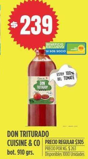 Supermercados Vea Don triturado cuisine & co oferta