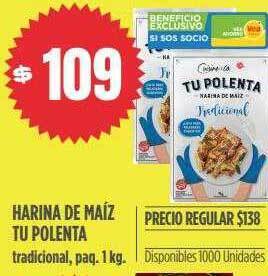Supermercados Vea Harina de maíz tu polenta oferta