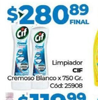Diarco Cif Limpiador Cremoso Blanco oferta
