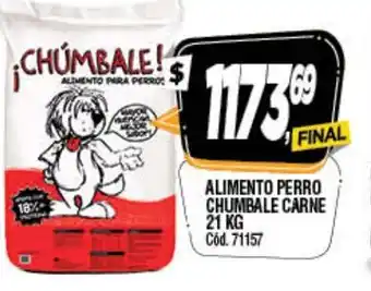 Supermercados Yaguar Chumbale Alimento Perro Carne 21kg oferta